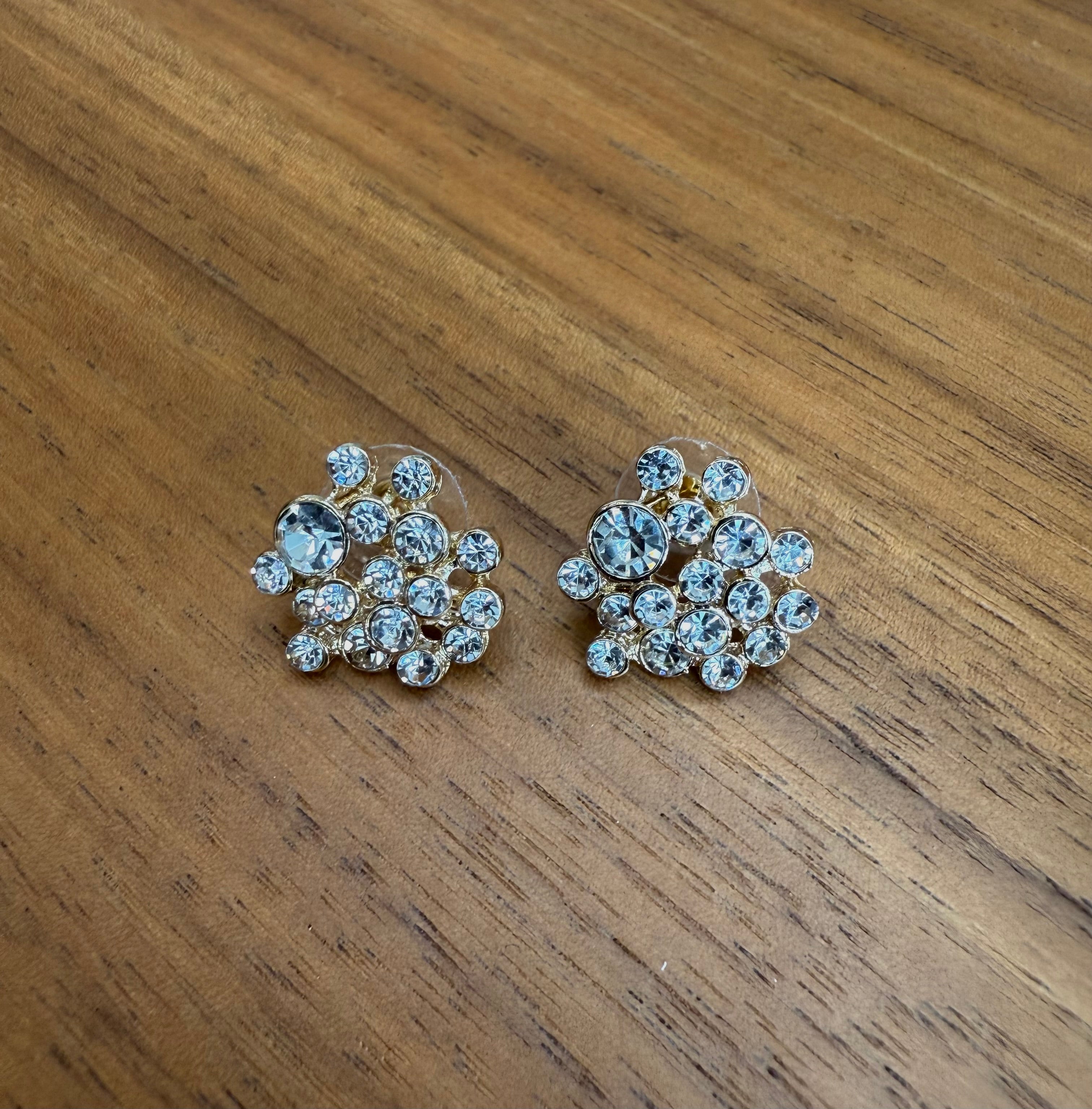 Stone Cluster Earrings