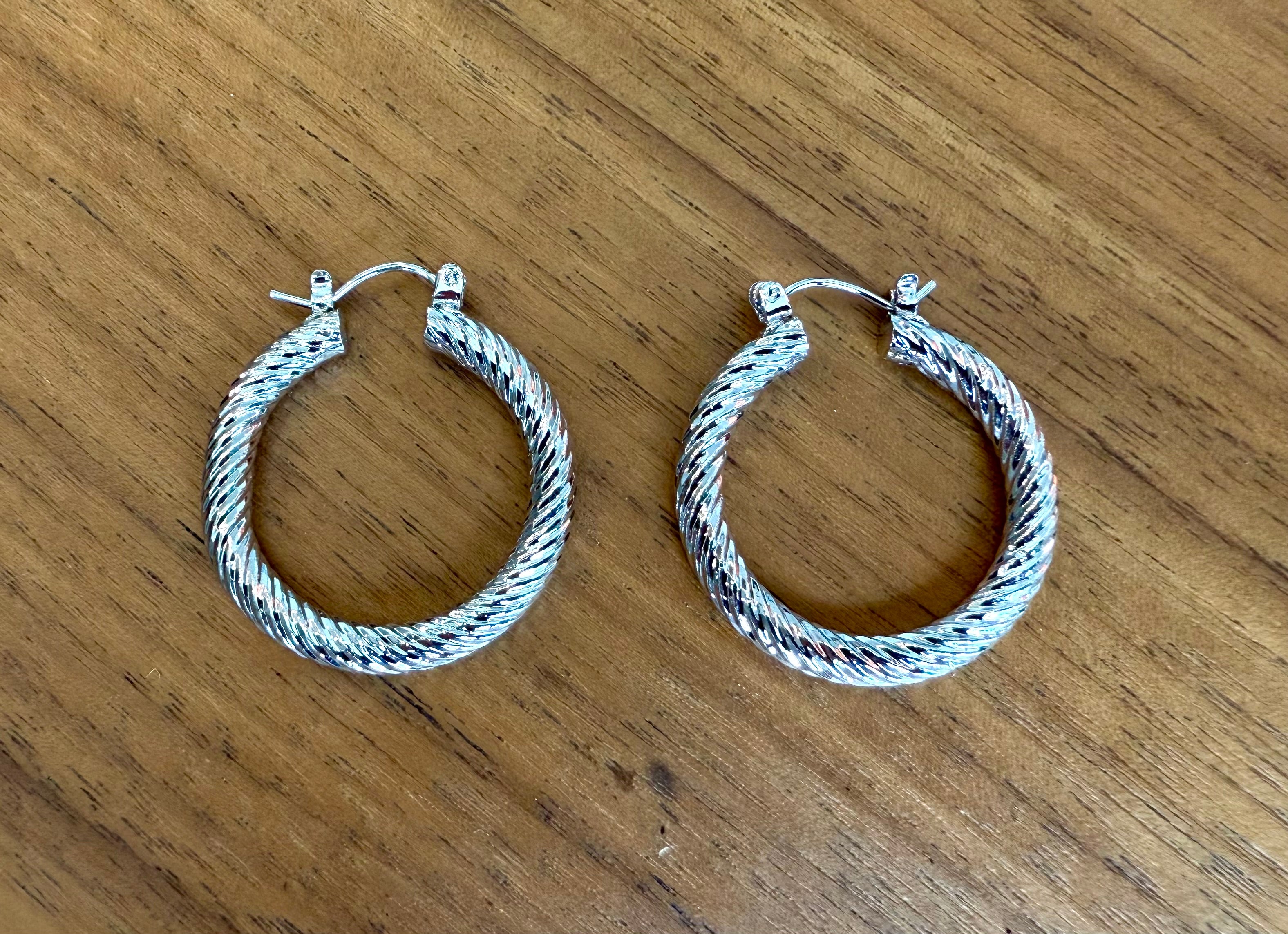 Rope Hoop Earrings