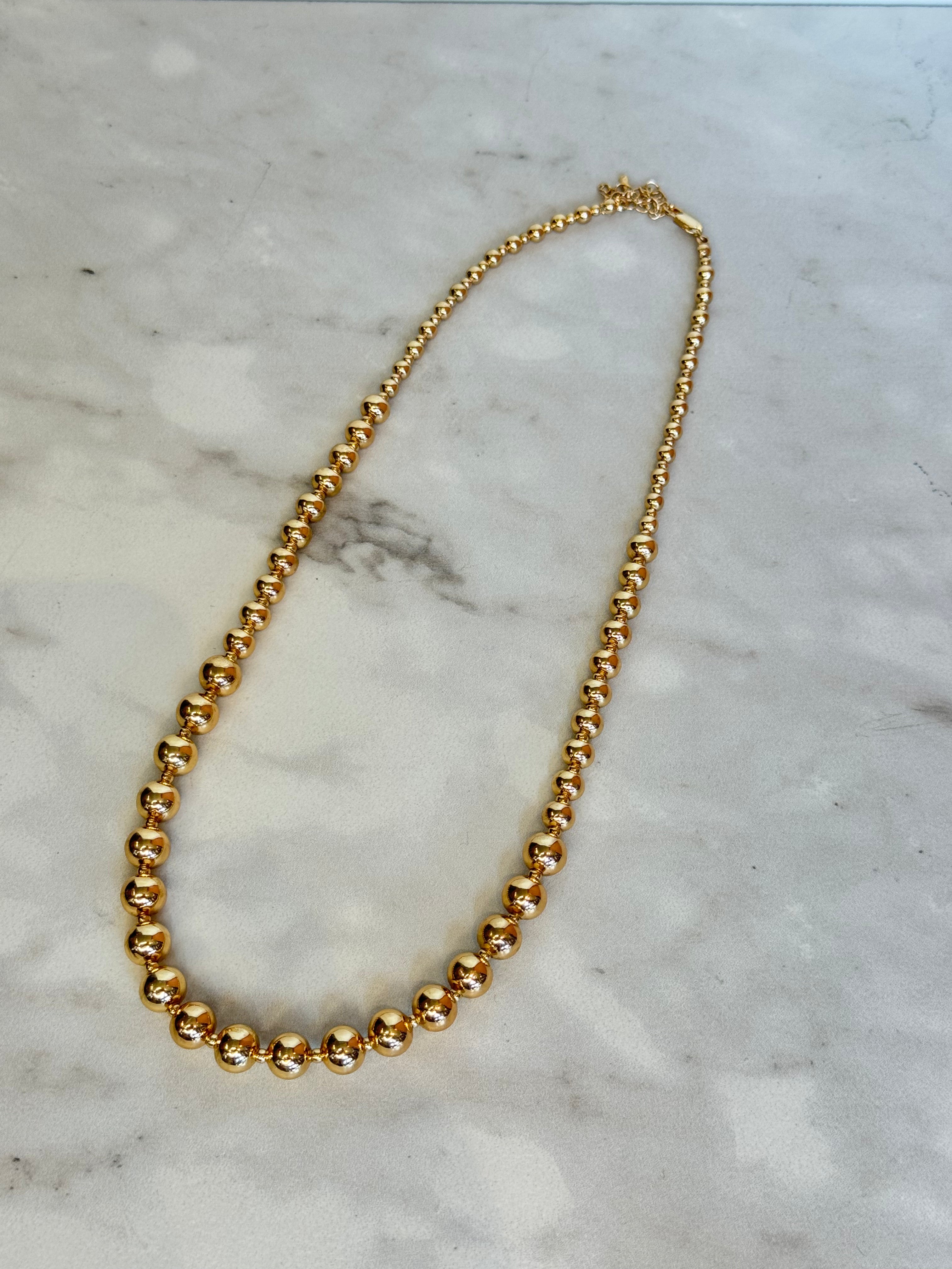 Graduated Bead Necklace