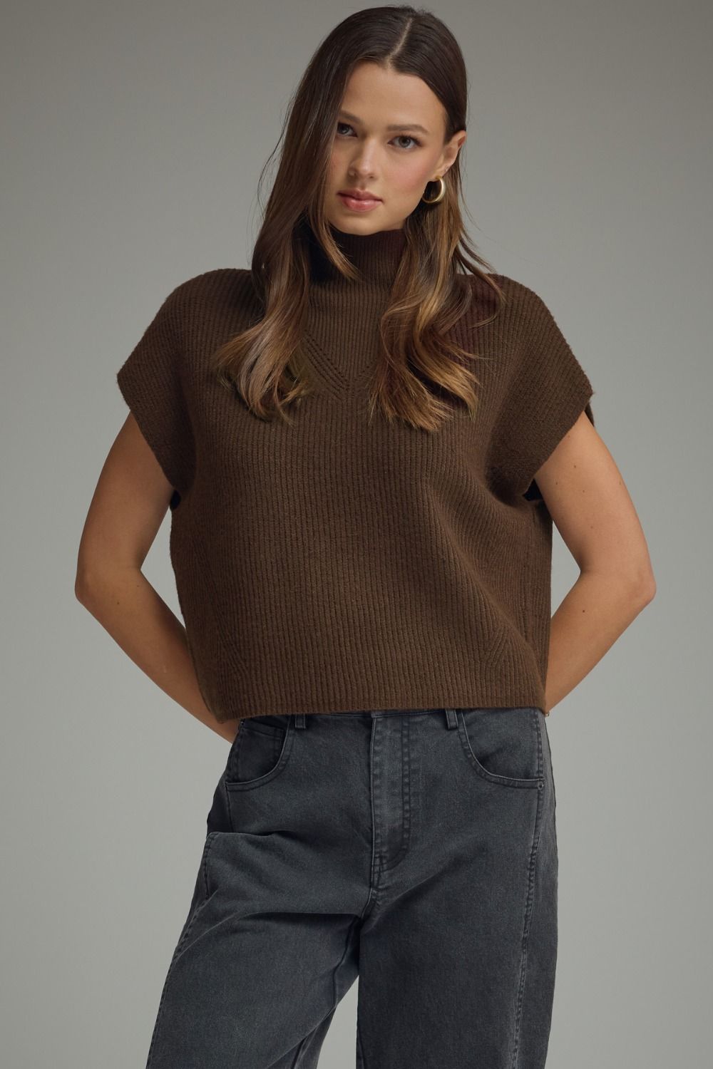Alexa Mock Cap Sweater