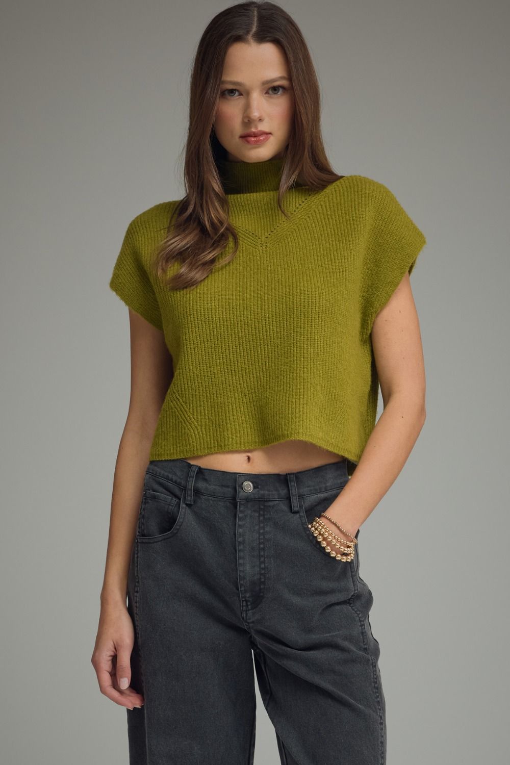Alexa Mock Cap Sweater