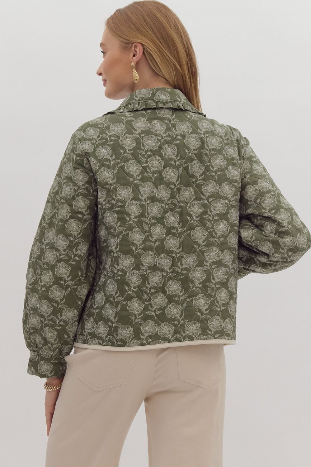 Alice Floral Quilted Tie Jacket