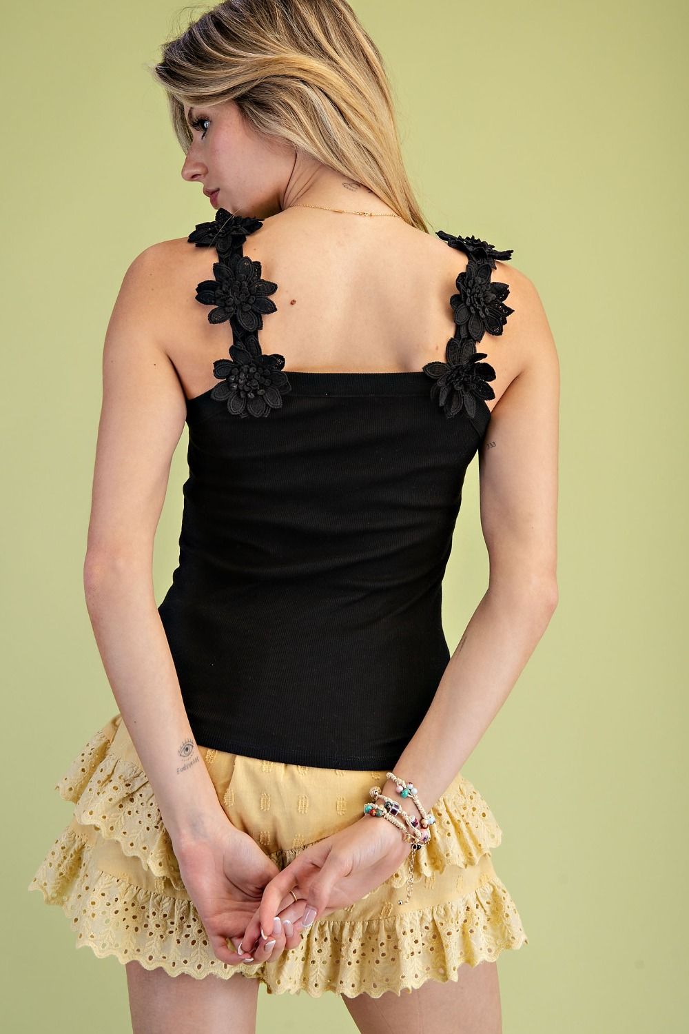 Alisha Flower Applique Tank