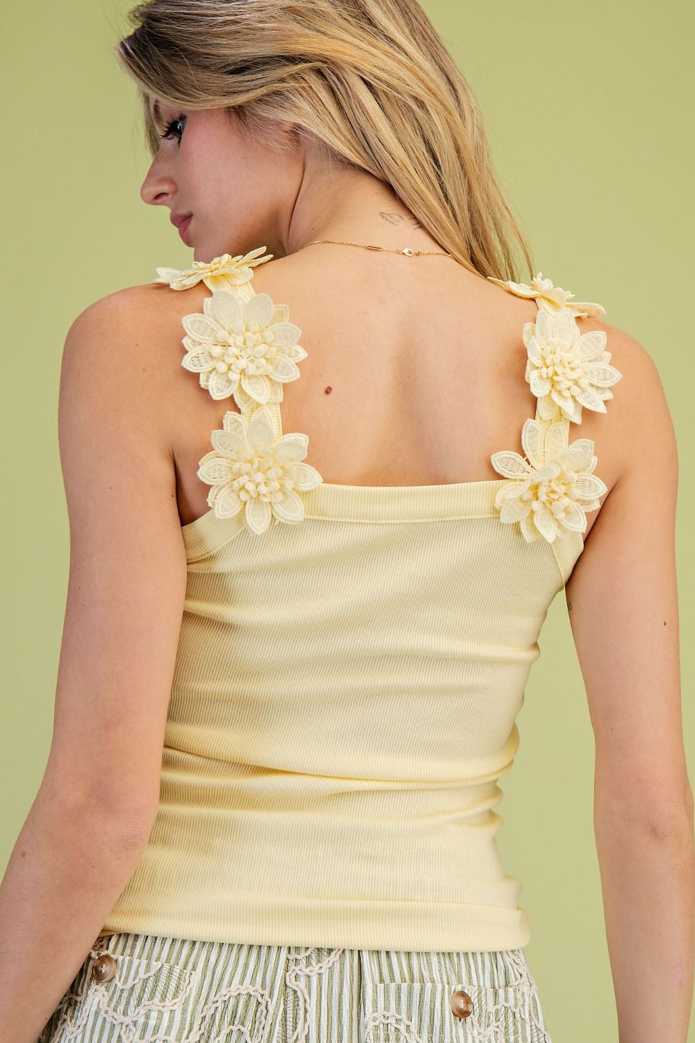 Alisha Flower Applique Tank