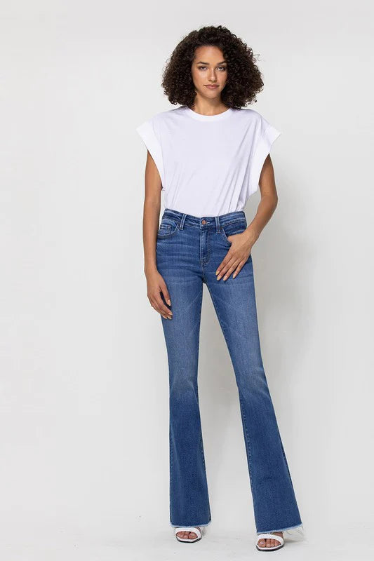 Alison Mid-Rise Mini Flare Jeans