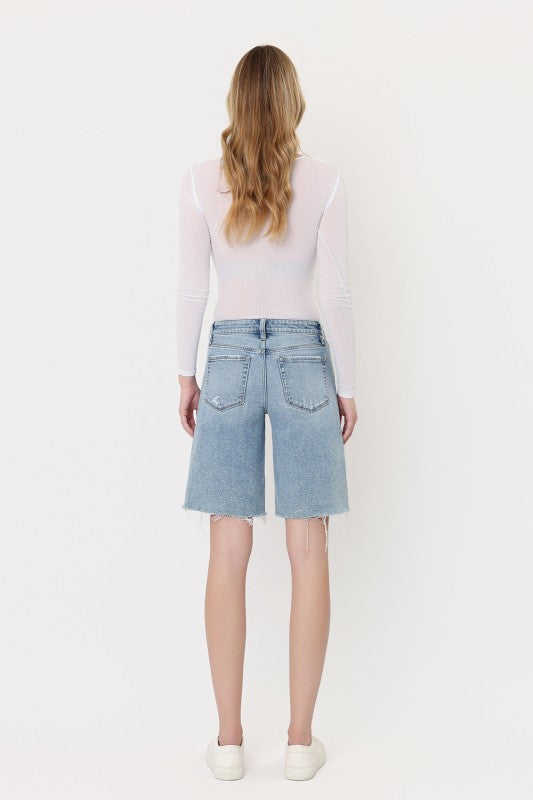 Anna Mid Rise Denim Jorts