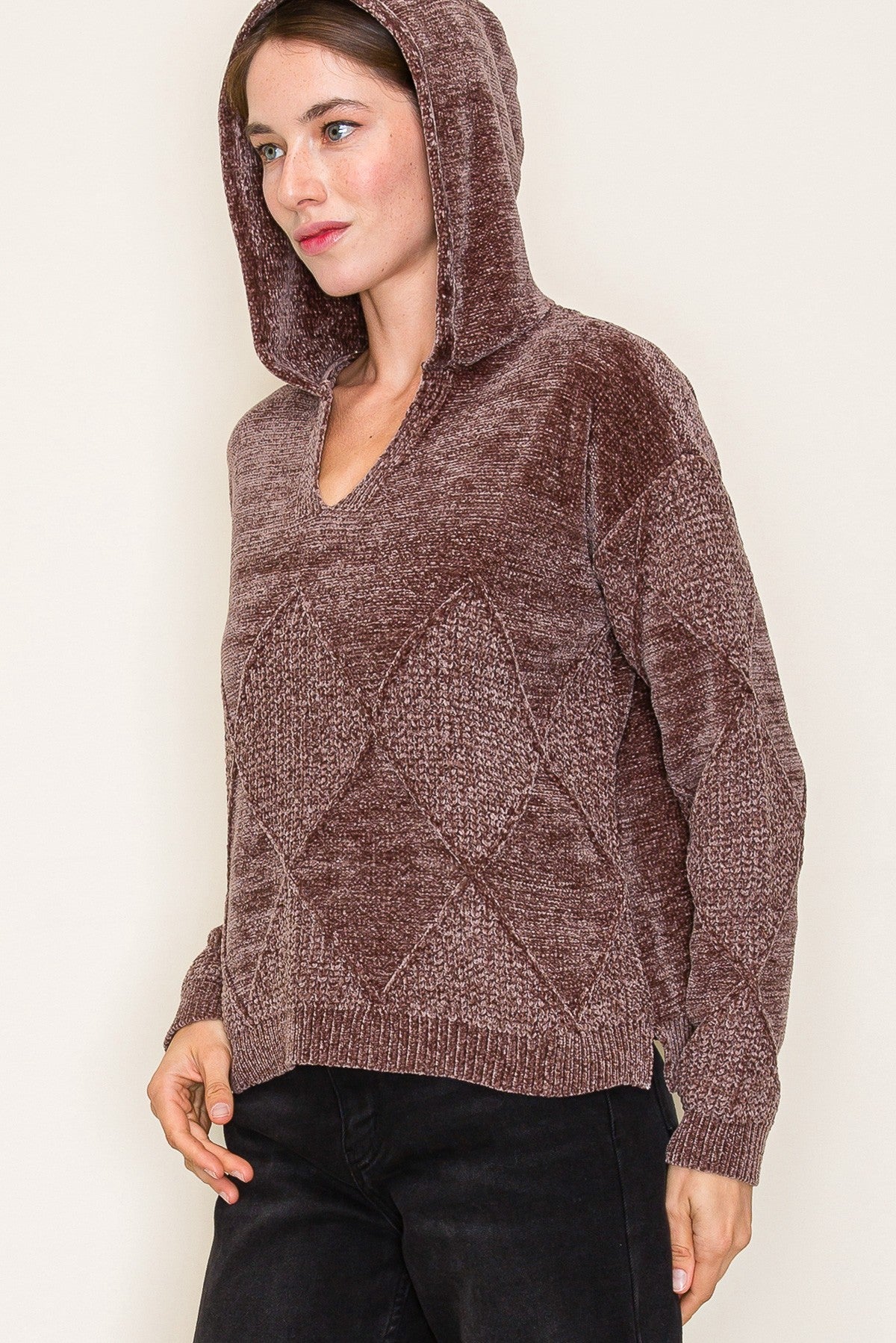 Anna Textured Chenille Hoodie