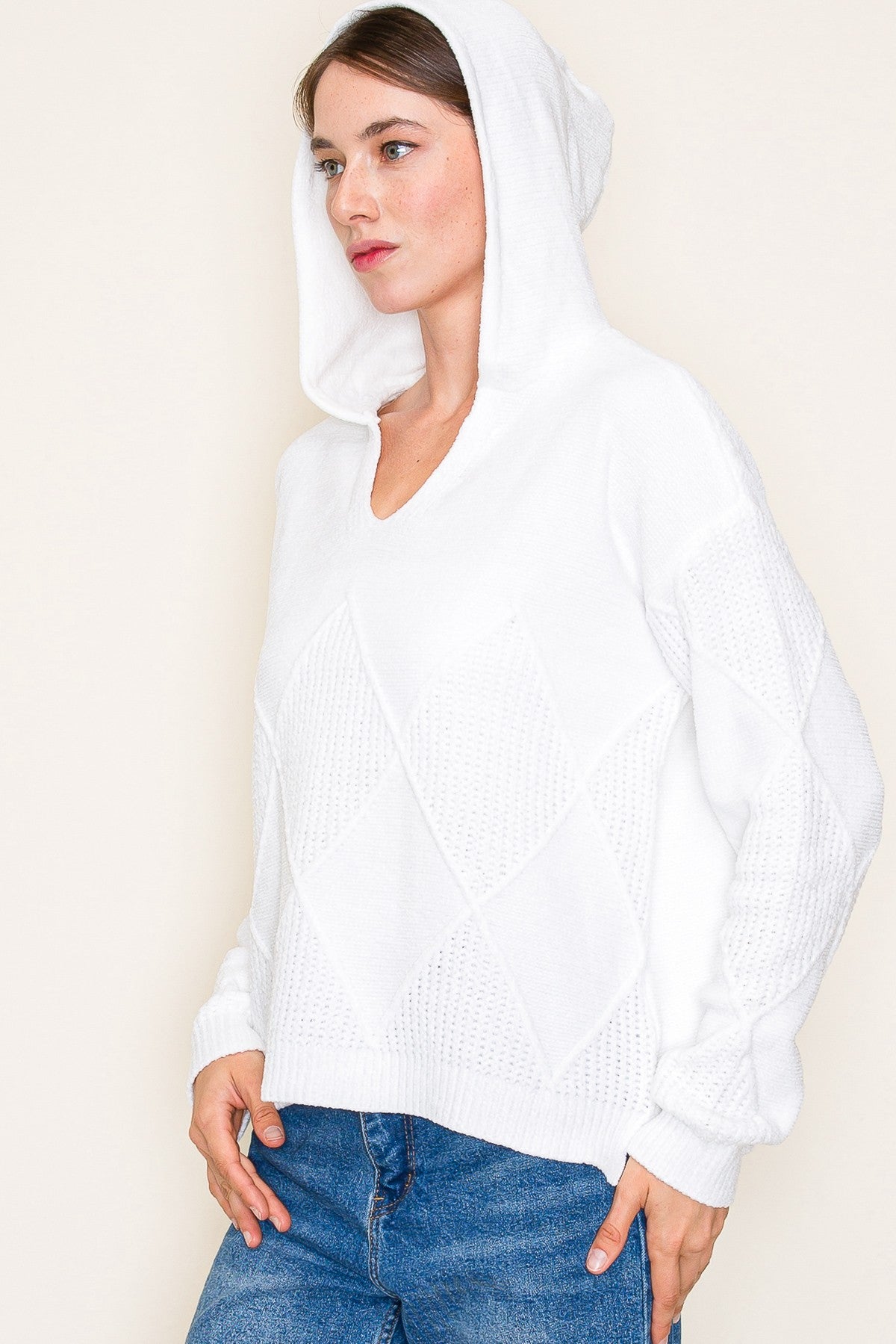 Anna Textured Chenille Hoodie