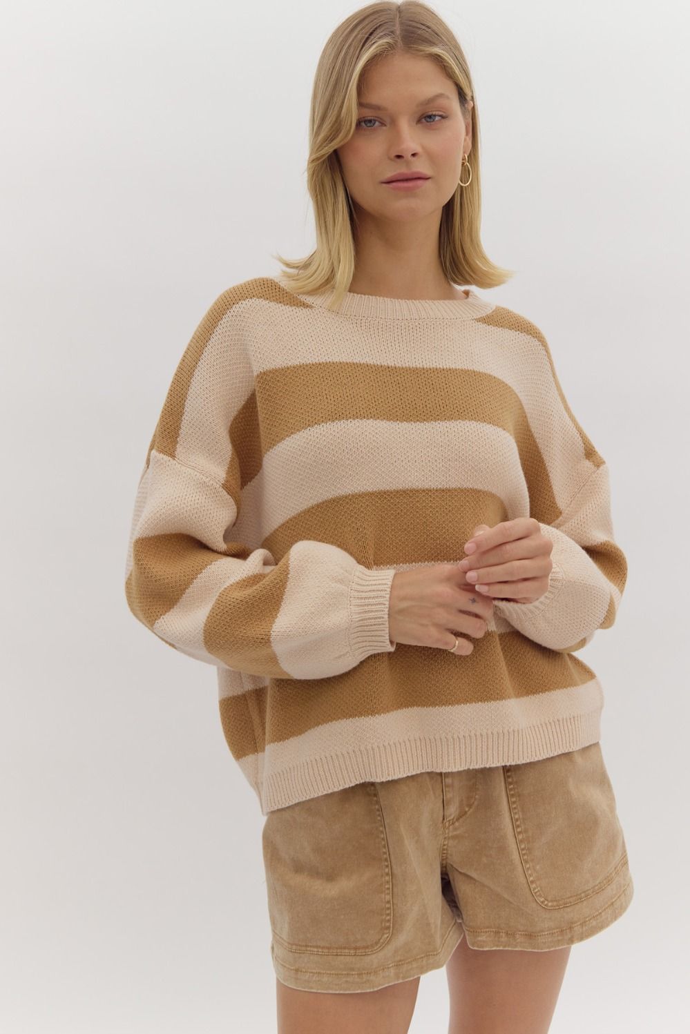 Annette Stripe Long Sleeve Sweater