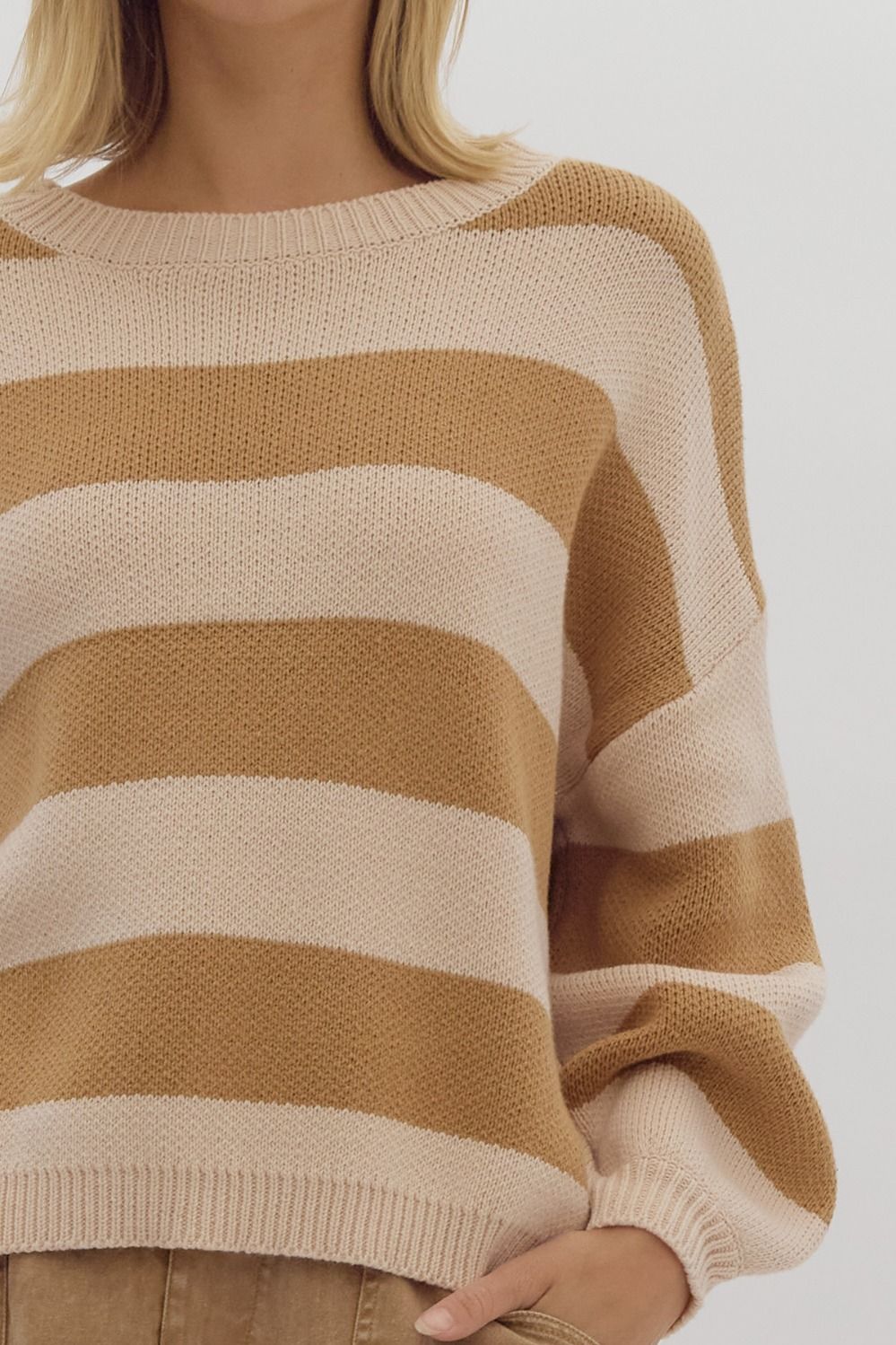 Annette Stripe Long Sleeve Sweater