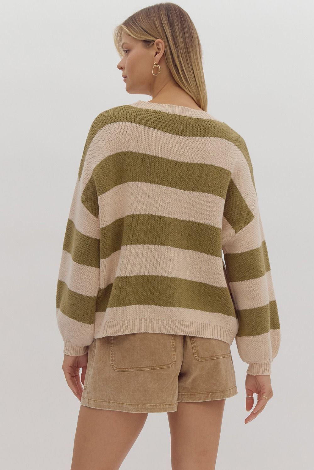 Annette Stripe Long Sleeve Sweater