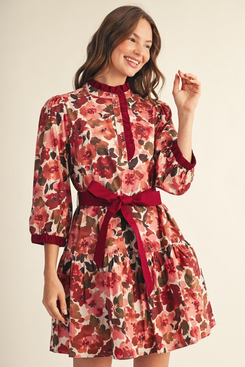 Arabella Floral Tie Waist Dress