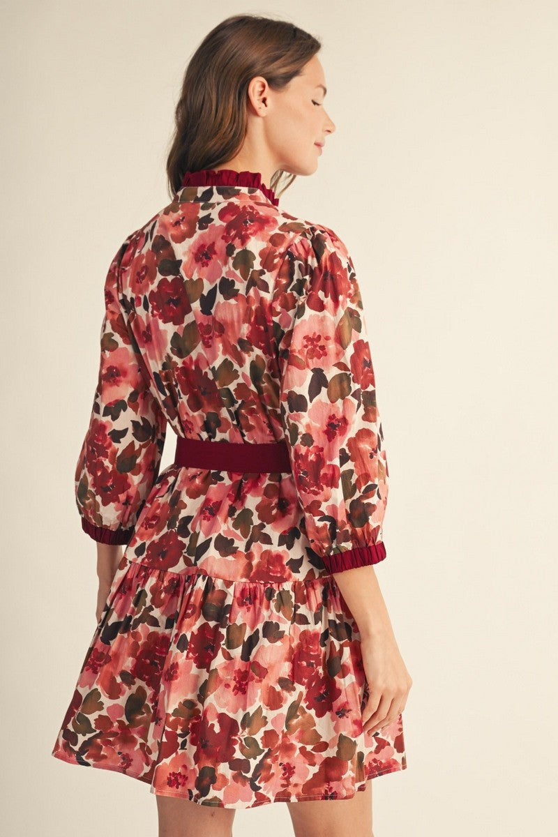 Arabella Floral Tie Waist Dress