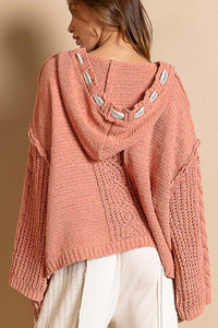 Arleth Cable Chenille Hoodie Sweater