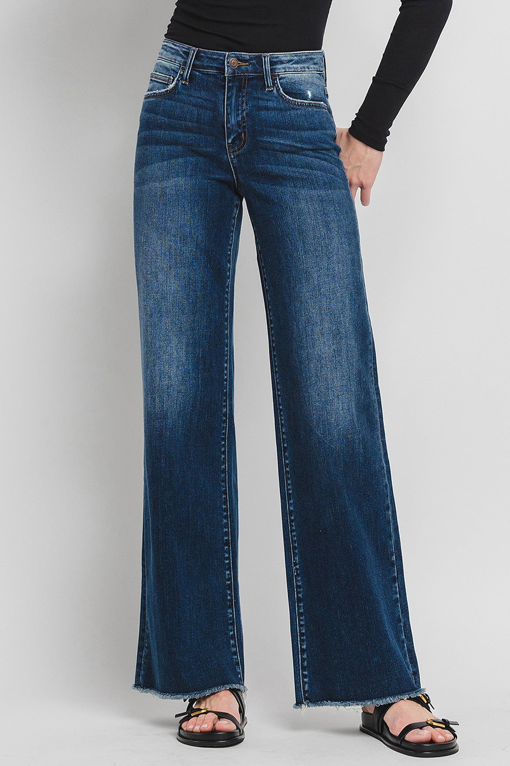 Aster High Rise Wide Leg Jeans