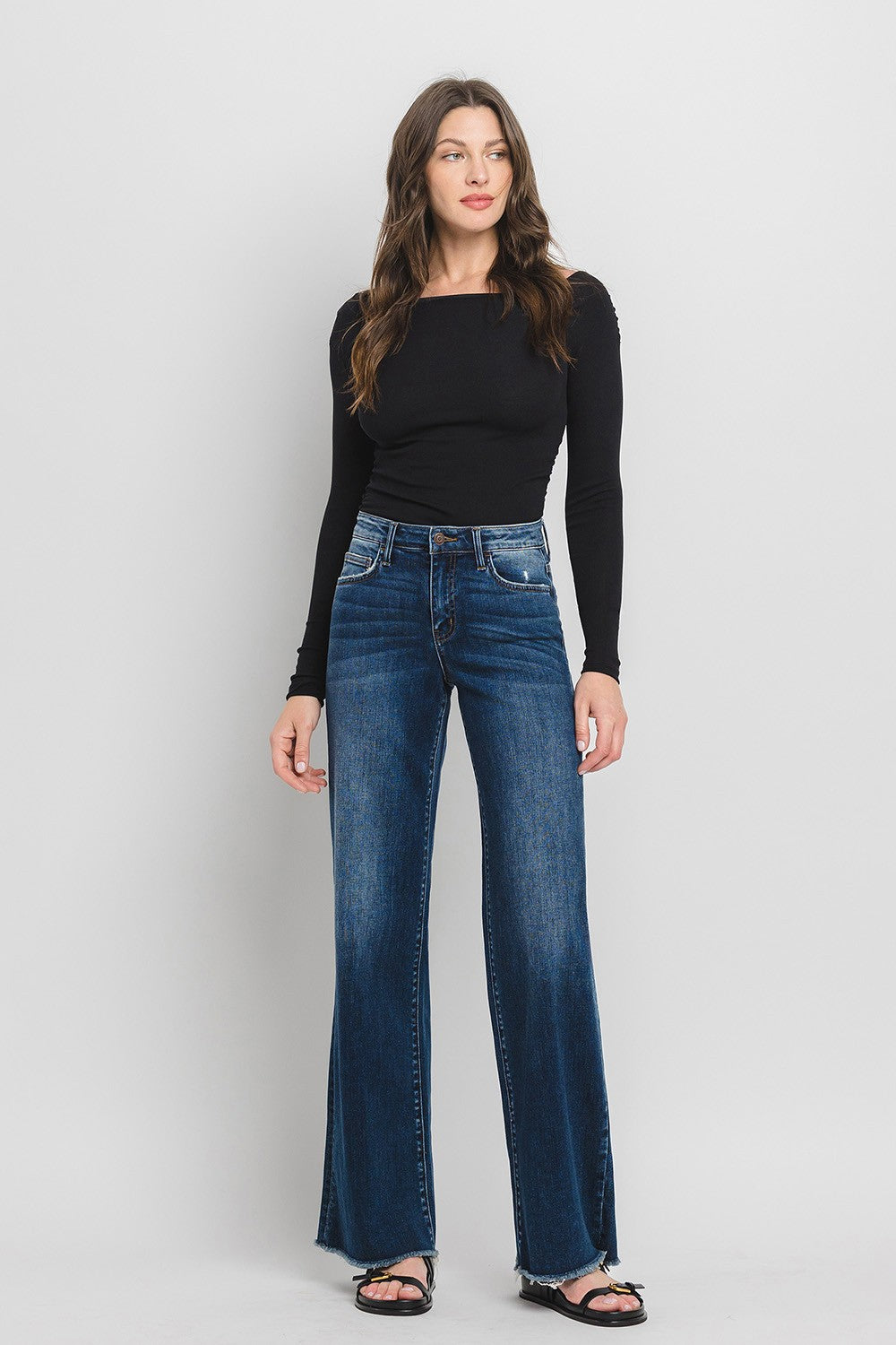 Aster High Rise Wide Leg Jeans