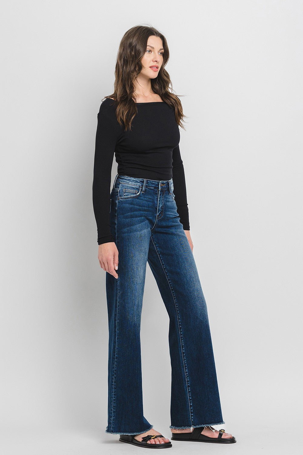 Aster High Rise Wide Leg Jeans