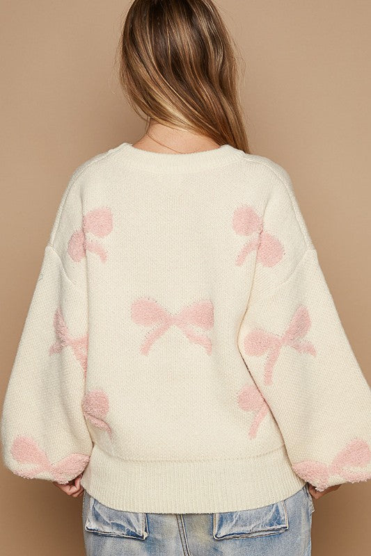 Austin Chenille Bow Sweater