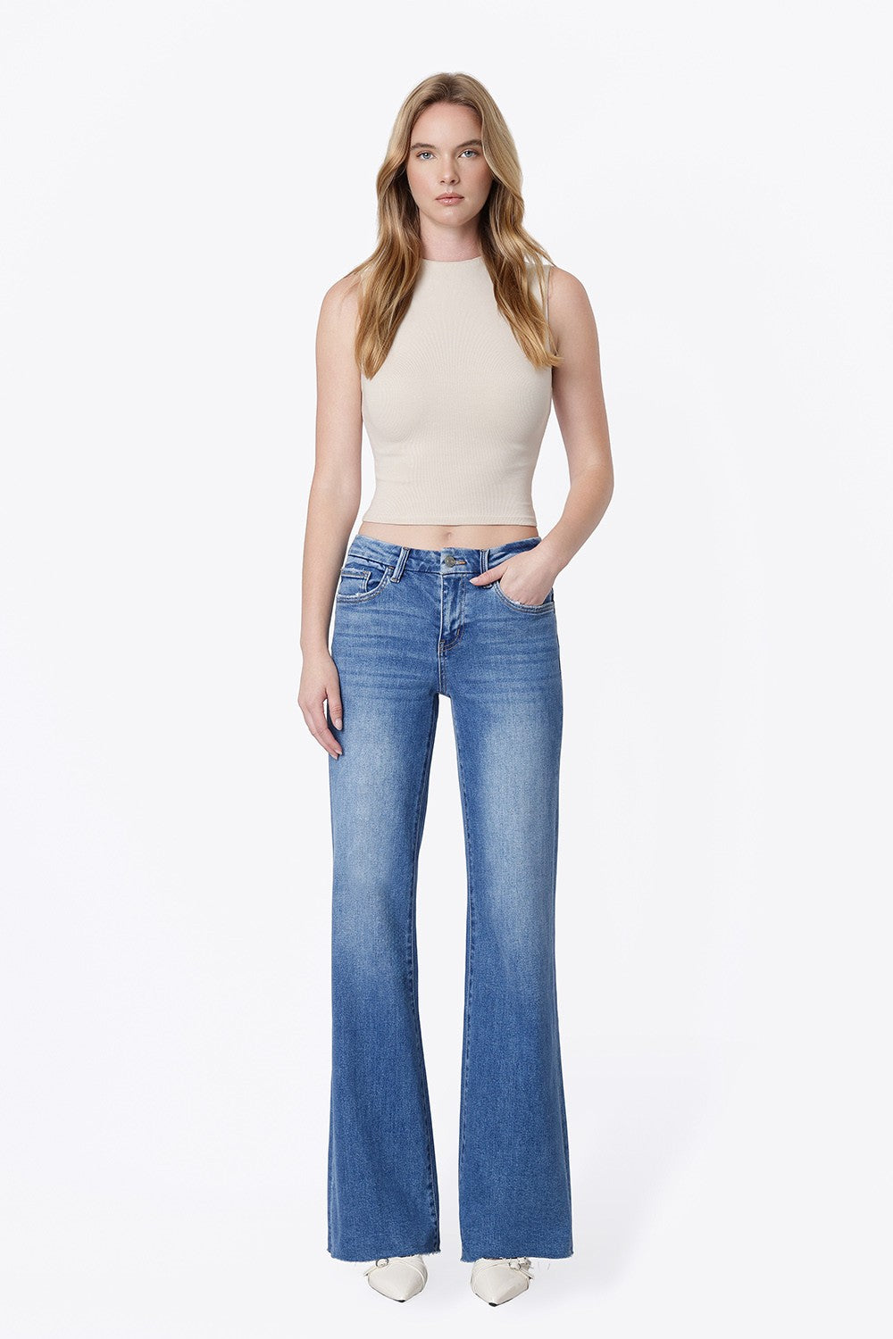 Beatrix Mid Rise Vintage Flare Jeans