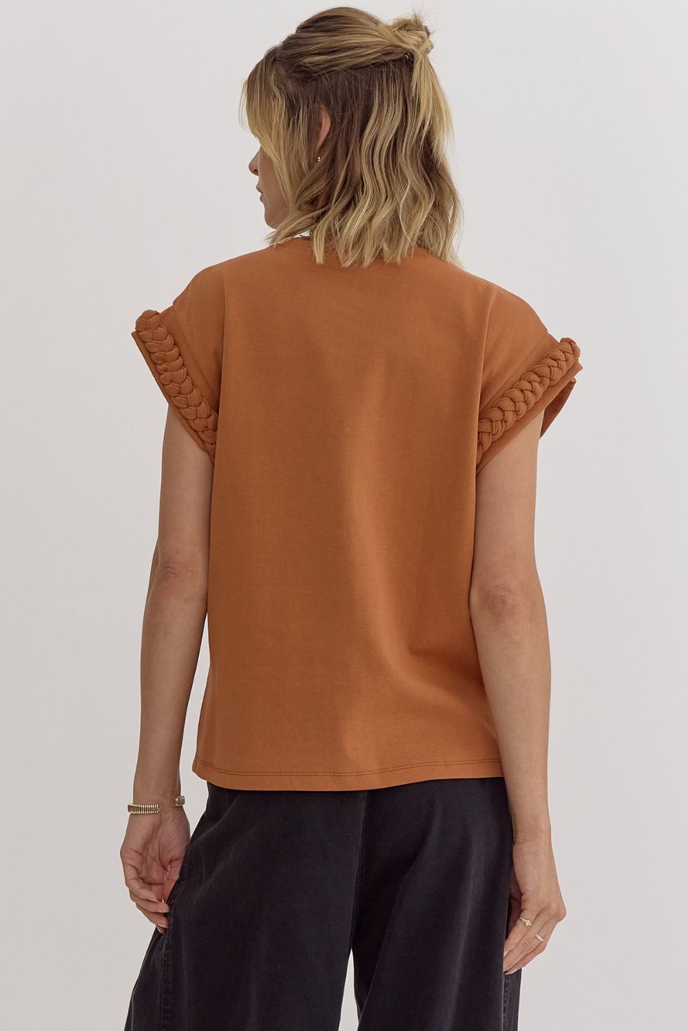 Brandi Braid Sleeve Top