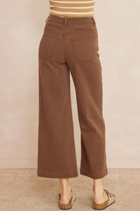 Brantley Washed Ankle Wide Leg Pants