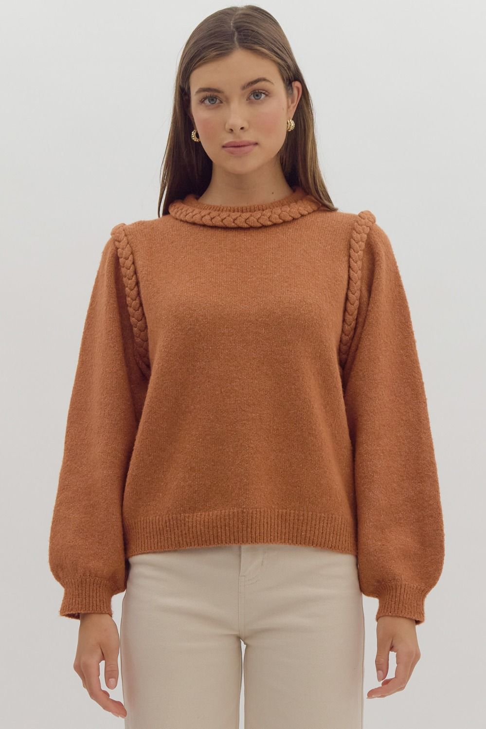 Brigid Braided Sweater FINAL SALE