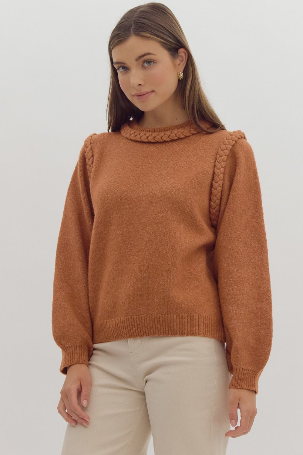 Brigid Braided Sweater FINAL SALE