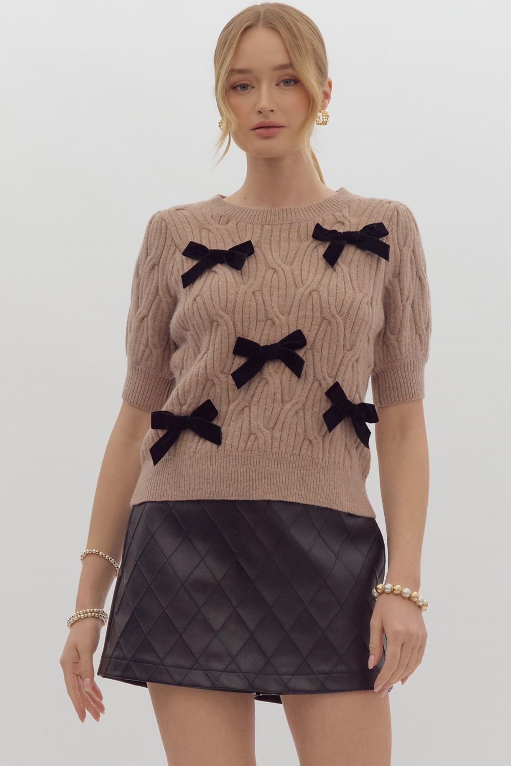 Burke Cable Bow Sweater