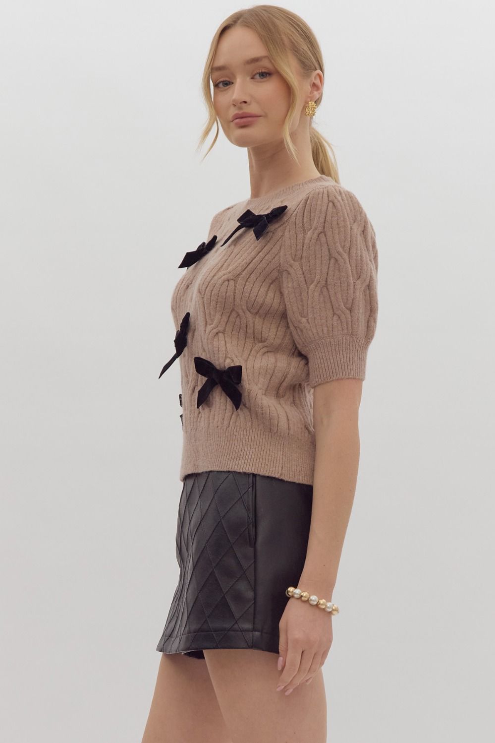 Burke Cable Bow Sweater