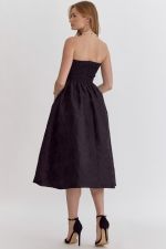 Cadence Embroidered Strapless Dress