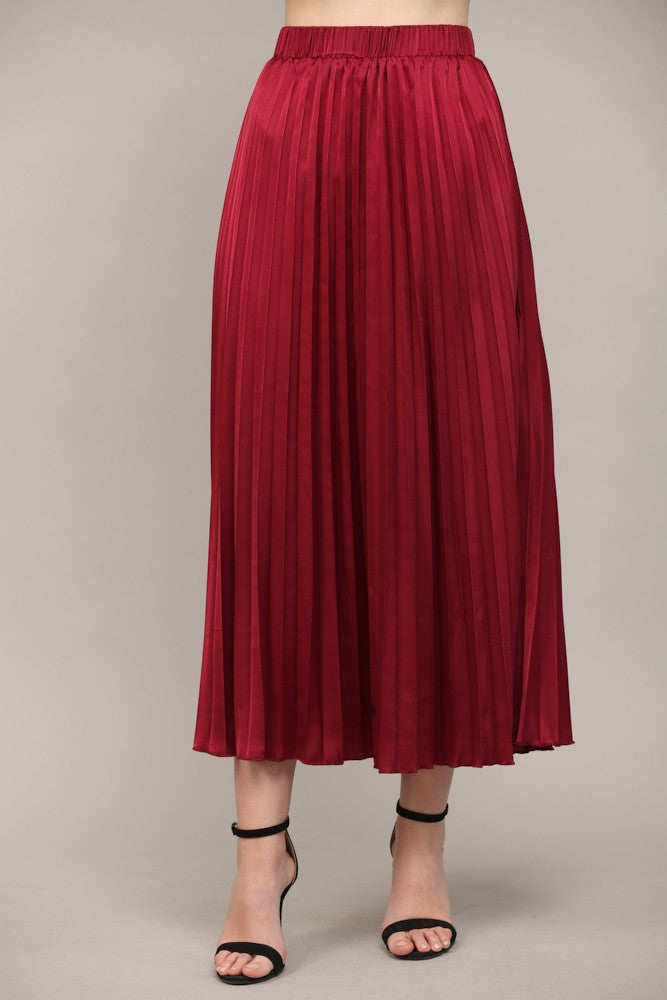 Christina Pleated Midi Skirt