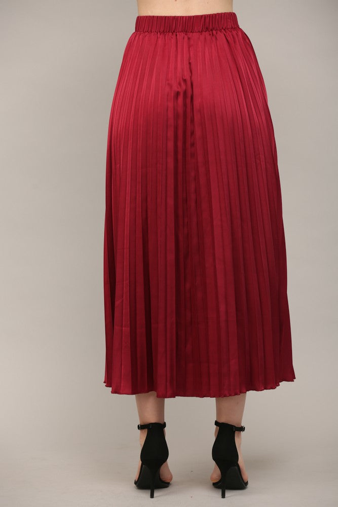 Christina Pleated Midi Skirt