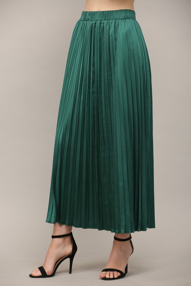 Christina Pleated Midi Skirt