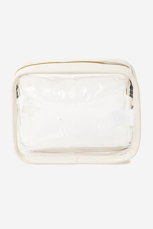 Small Clear Zip Crossbody Bag