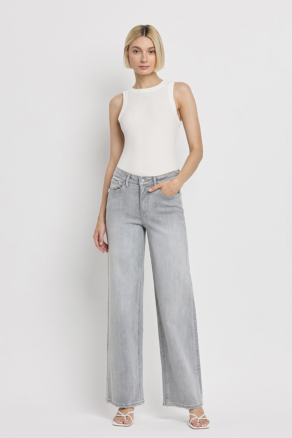 Clementine High Rise Wide Leg Jeans