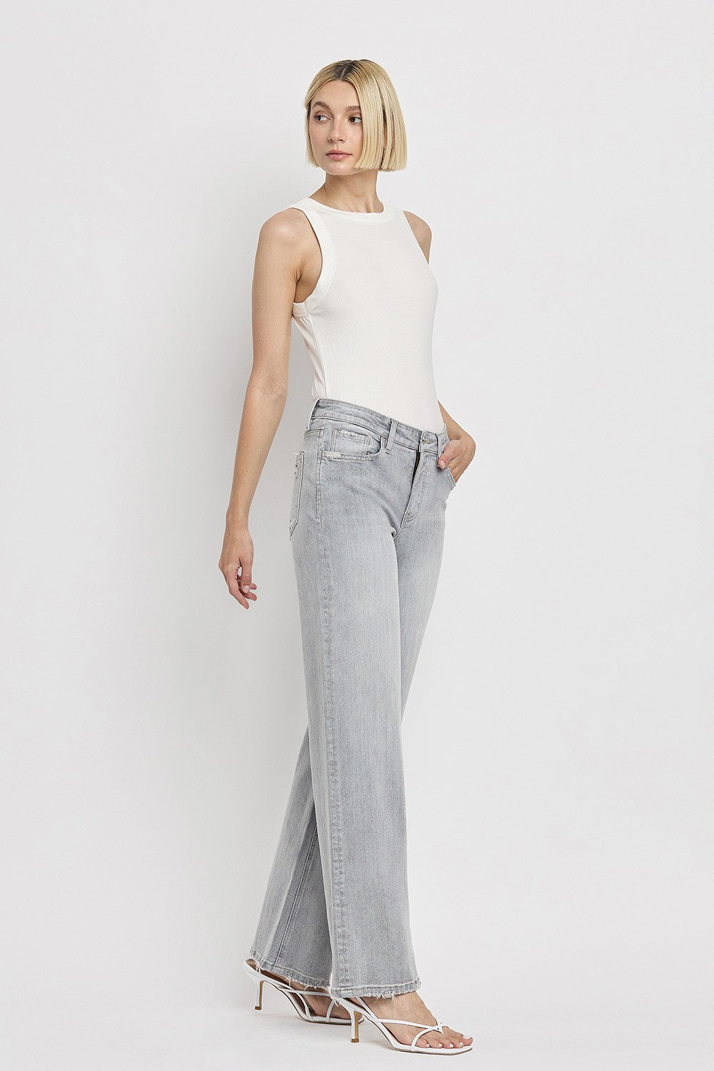 Clementine High Rise Wide Leg Jeans FINAL SALE