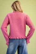 Clementine Ruffle Trim Cardigan