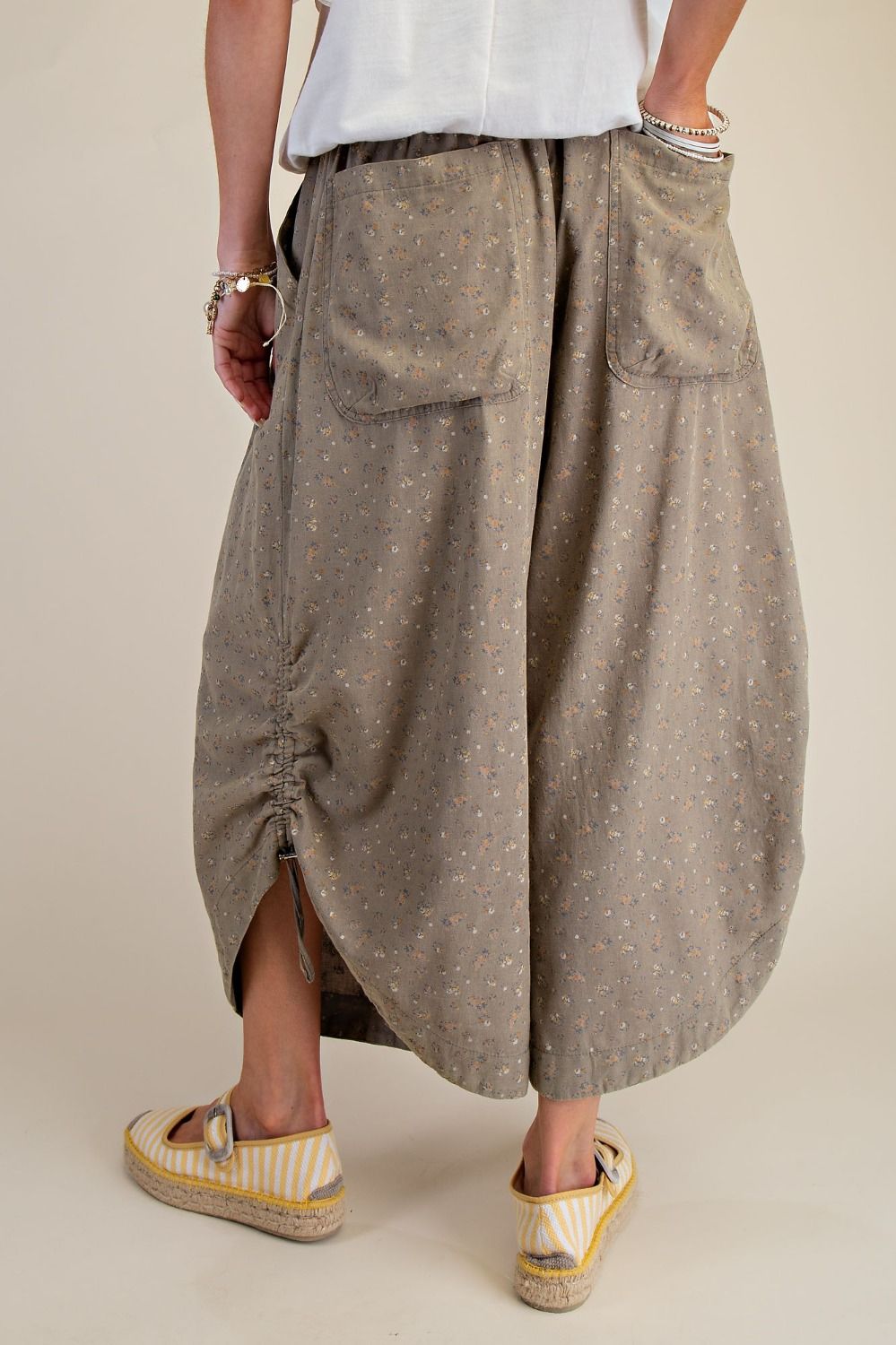 Coco Printed Cinch Leg Pants