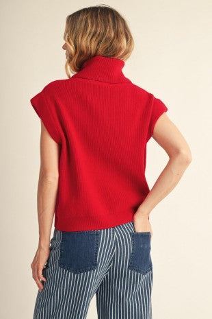 Debra Turtleneck Cap Sweater