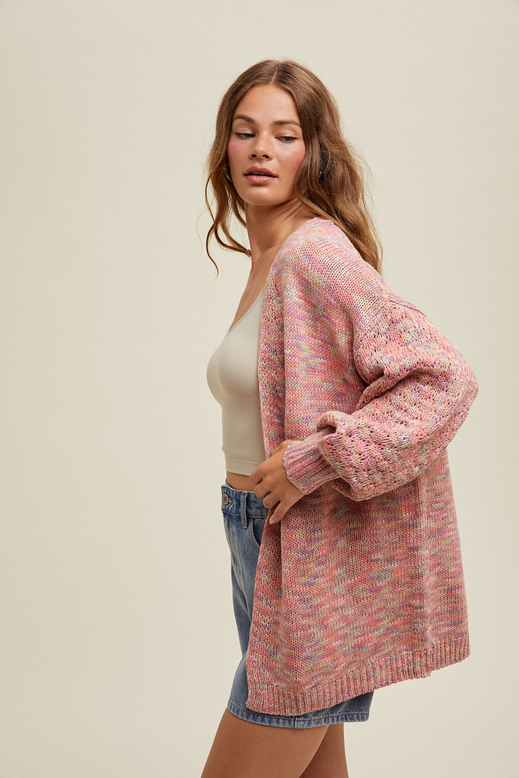 Delaney Multi Color Oversized Cardigan