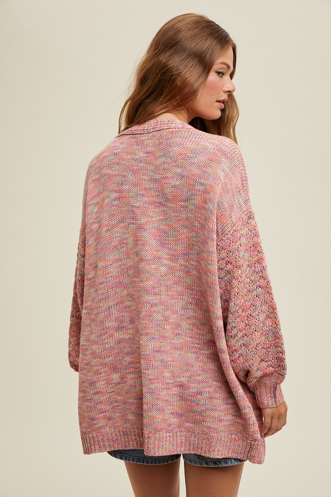 Delaney Multi Color Oversized Cardigan