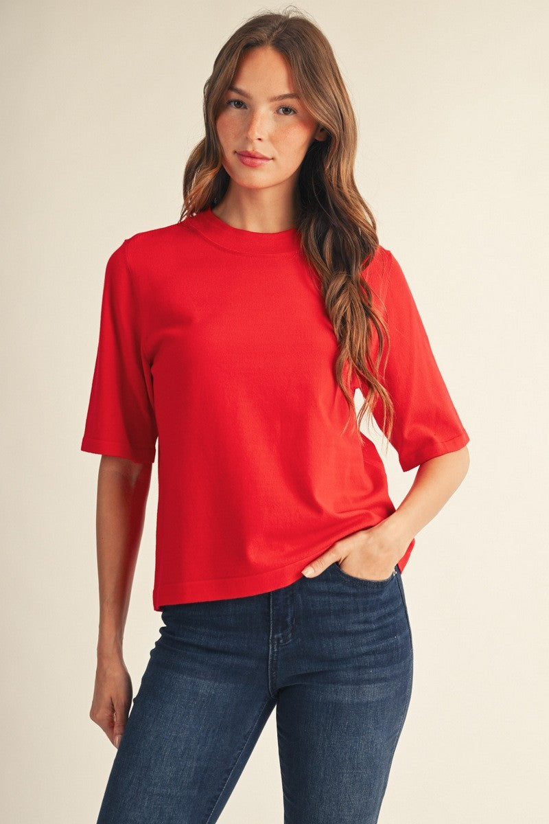 Delaney Classic Crew Neck Top