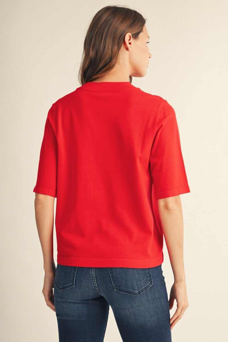 Delaney Classic Crew Neck Top
