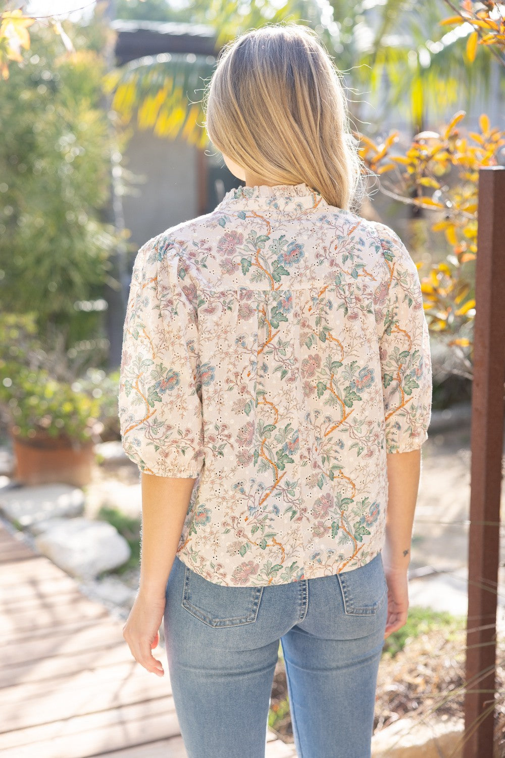 Dolly Floral Eyelet Top
