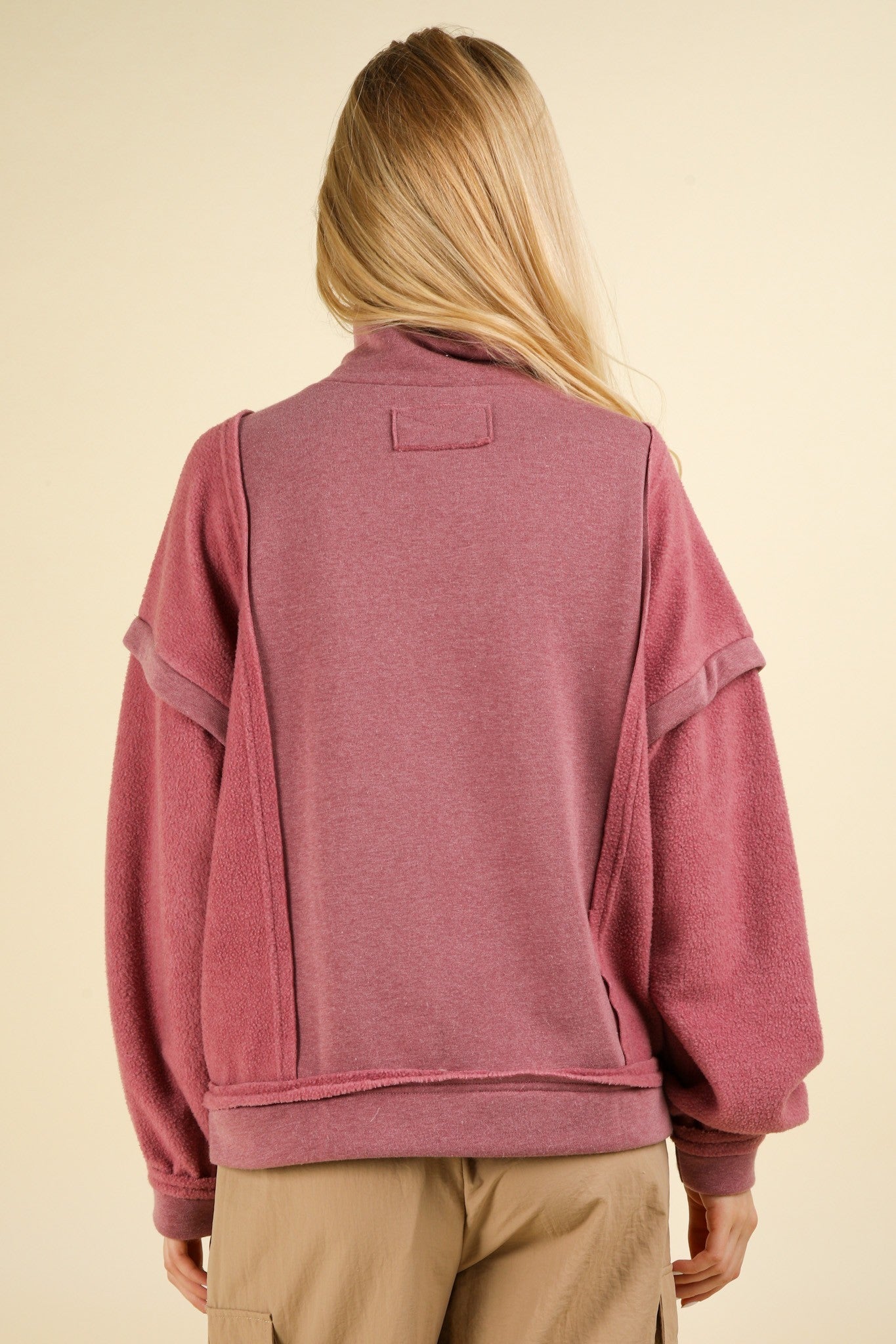 Dylan Mixed Zip Sweatshirt