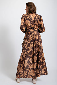 Layton Printed Satin Maxi Dress