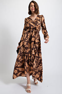 Layton Printed Satin Maxi Dress