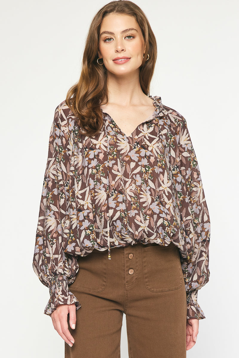 Camden Fall Floral Bubble Top – Emilia Gray