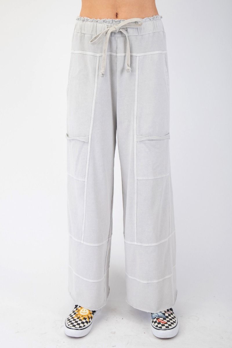 Elena Washed Terry Cargo Pants