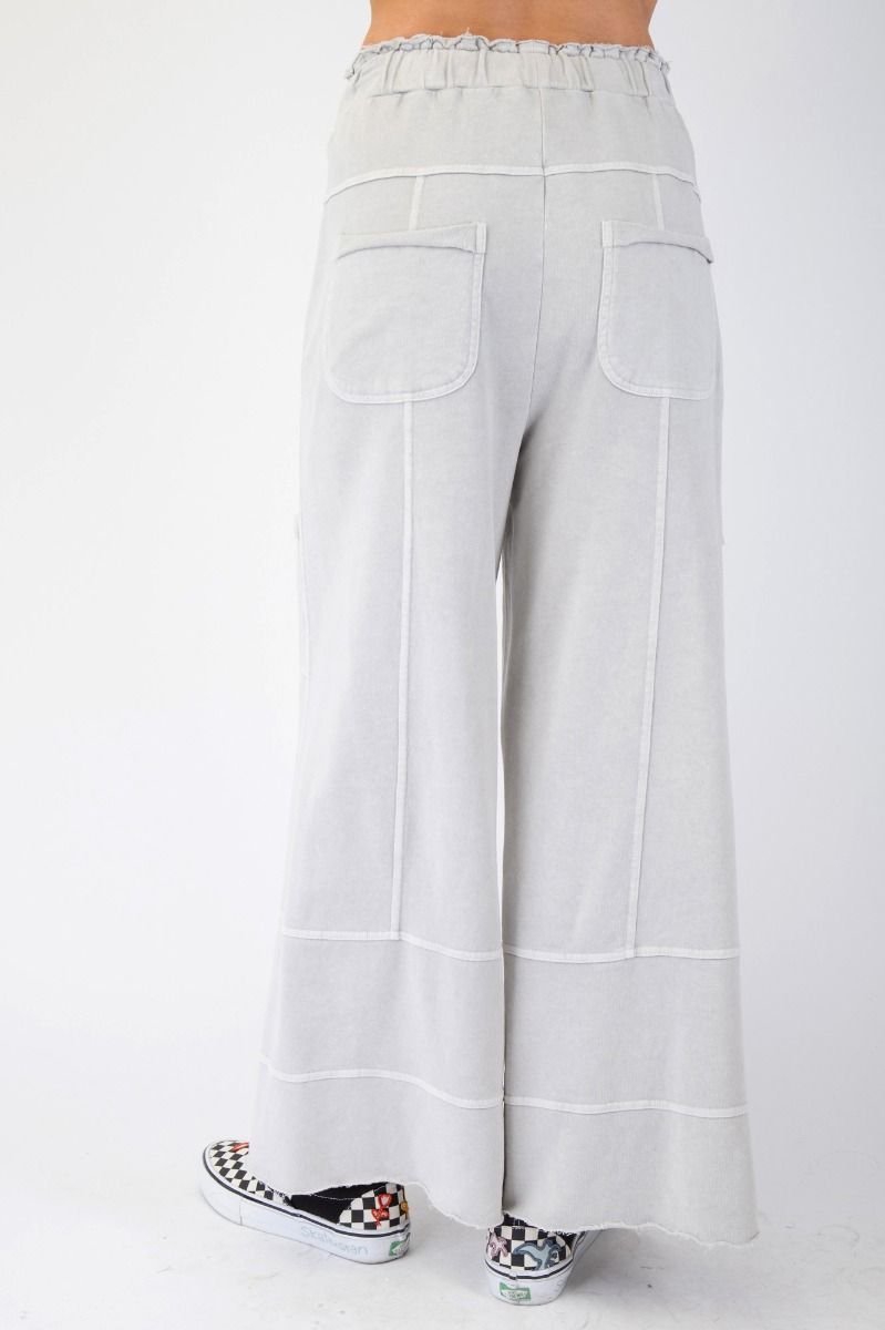 Elena Washed Terry Cargo Pants